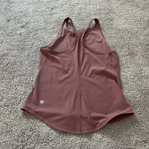Lululemon Base Pace Ribbed Tank Ancient Copper Size 4 - Picture 7 of 7